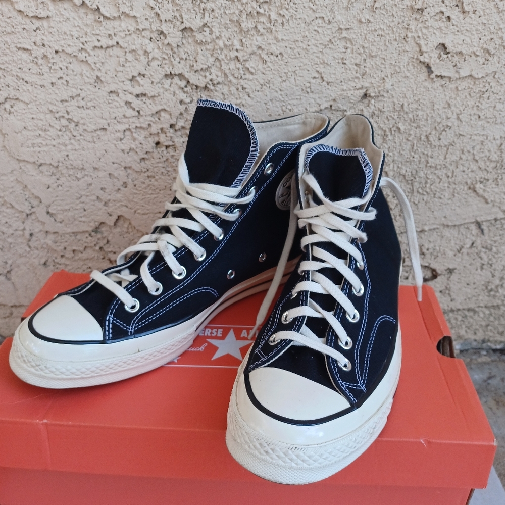 Converse Chuck 70 High Black Men's Shoes Size 10